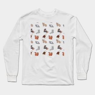 American Animal Pattern Long Sleeve T-Shirt